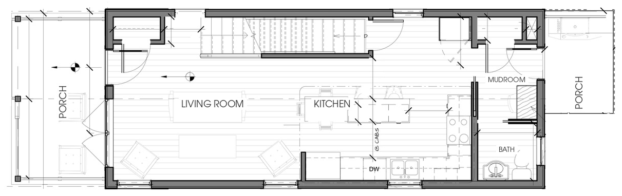 Main level floor plan